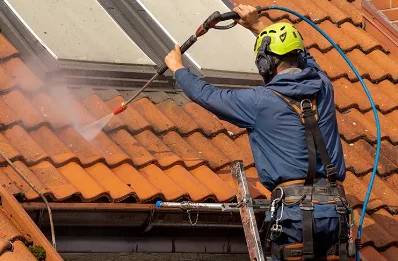 Démoussage et hydrofuge de toiture à Voharies